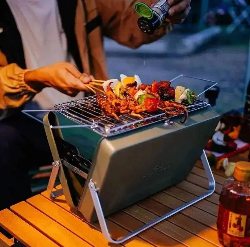 Portable Cooking with a Mini Grill - TikTokFavorites