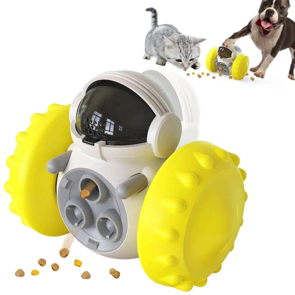 PawPartner Dog Tumbler Interactive Toys Increases Pet IQ Slow Feeder Labrador French Bulldog Swing Training Food Dispenser - TikTokFavorites