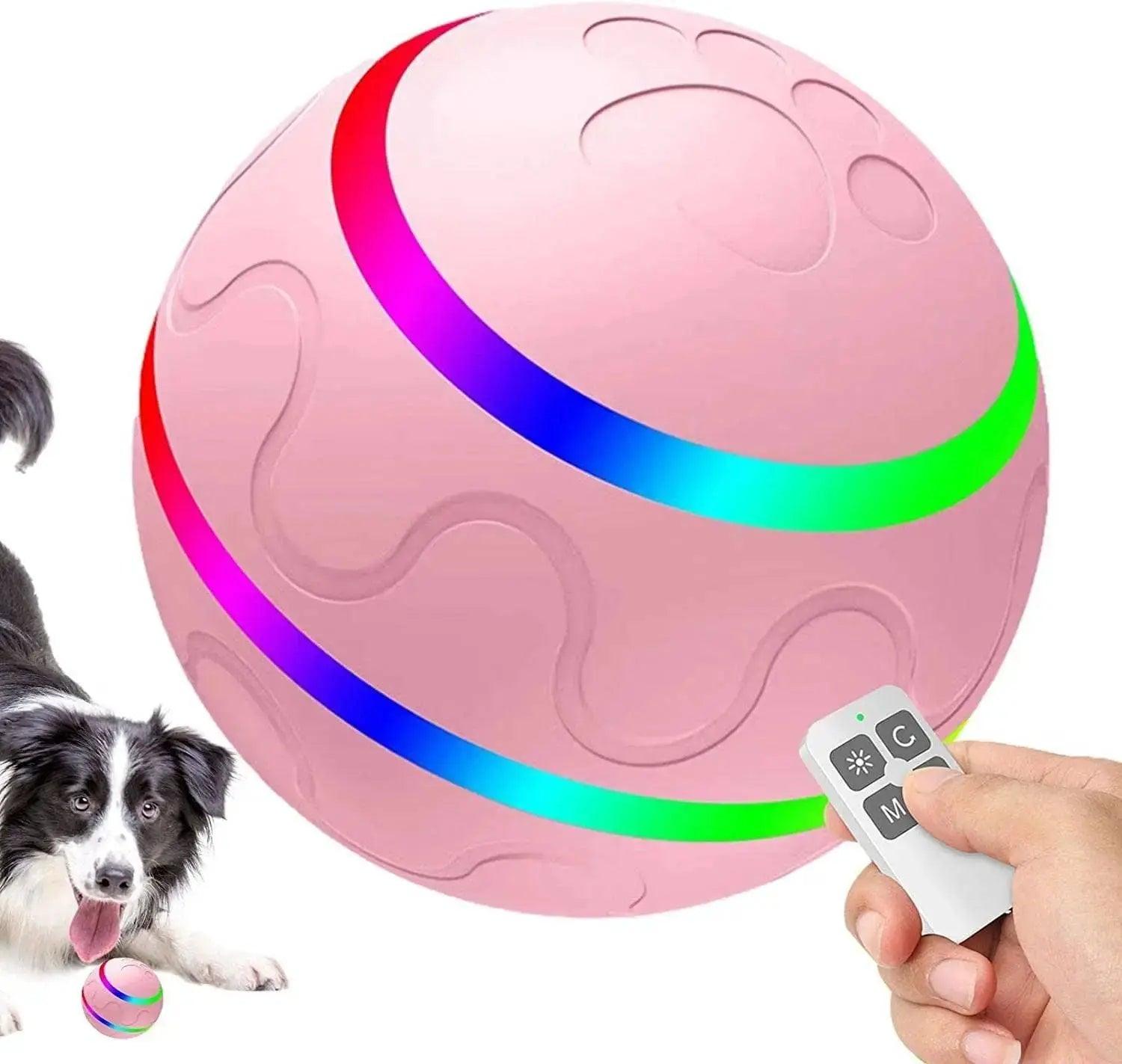 Rolling Ball for Dogs; Pet Dog Mental Stimulation Toys | Made of Natural Rubber; Active Rolling Ball for Dog Puppies and Cats; Happy; Intelligent Interactive Dog Toy - TikTokFavorites