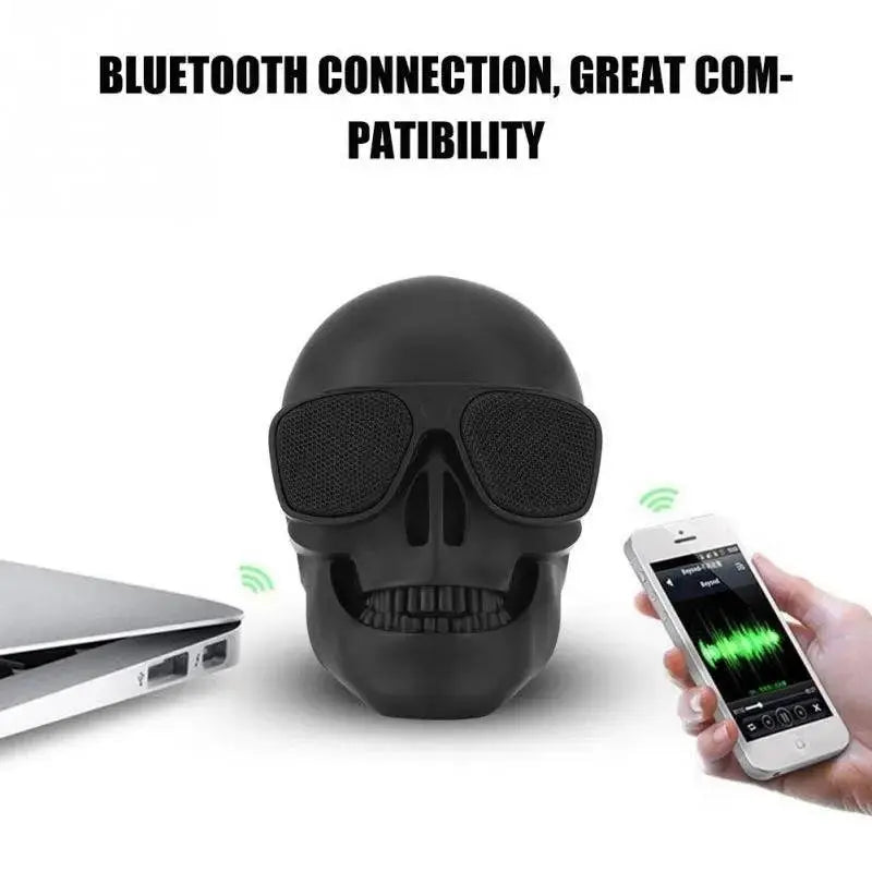 Skull Head Portable Bluetooth Speaker - TikTokFavorites